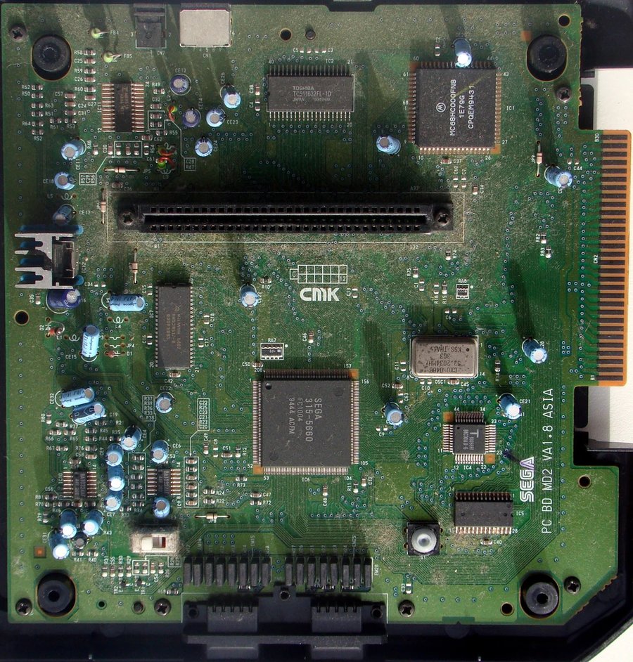 Sega Mega Drive 2 — placa revisão VA1.8, Ásia