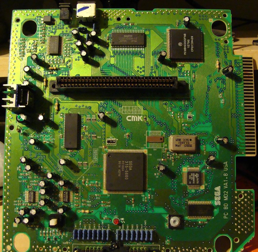 Sega Genesis (Model 2) — placa revisão VA1.8, EUA